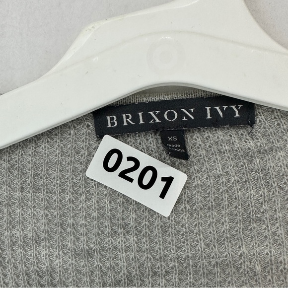 Brixon Ivy Knit Cardigan Cotton Size XS Grey - Picture 9 of 9